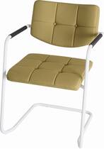 Alfa stoel met lage rug - stoffering met knopen en lijnen