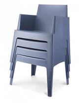 Kuipstoel Box - voor binnen en buiten - stapelbaar