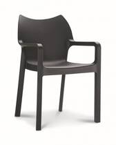 Stapelbare kunststof stoel Diva