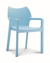 Stapelbare kunststof stoel Diva