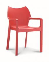 Stapelbare kunststof stoel Diva