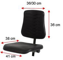 Werkstoel GM 160 Afmetingen