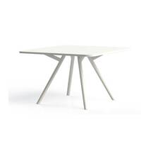 Vergadertafel Bridge vierkant 120x120 rechthoekige poten