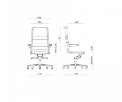 Tekening Bureaustoel Sit it Classic