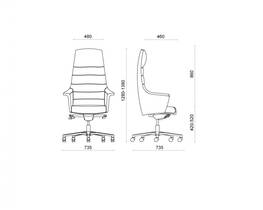 Lijntekening directiestoel Of Course