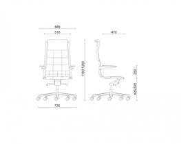 Tekening Bureaustoel Sit-on-it