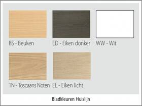 Hoekbureau Basic - overzicht bladkleuren