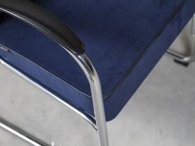 Gispen 412 Manchester ribstof donkerblauw