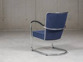 Gispen 412 Manchester ribstof donkerblauw