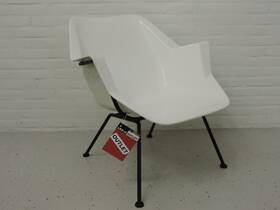 Gispen 416 wit kuip fauteuil