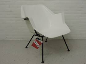 Gispen 416 wit kuip fauteuil