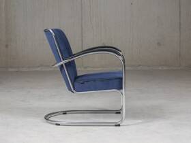 Gispen 412 Manchester ribstof donkerblauw