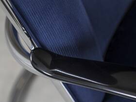 Gispen 412 Manchester ribstof donkerblauw - detail