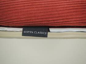 Gispen 412 hocker bordeaux ribstof