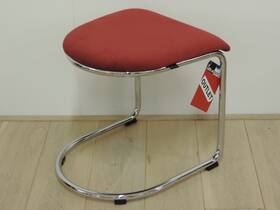 Gispen 412 hocker bordeaux ribstof