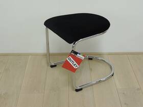 Gispen 412 hocker Manchester ribstof zwart