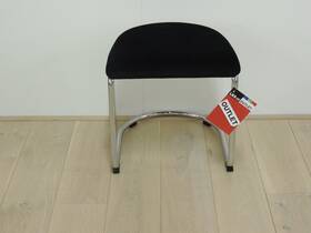 Gispen 412 hocker Manchester ribstof zwart