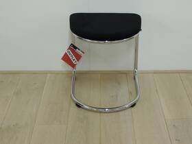 Gispen 412 hocker Manchester ribstof zwart