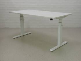 Zit-sta bureau GT-SF met wit frame en wit blad