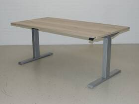 Zit-sta bureau GT-SF met alu frame en halifax blad