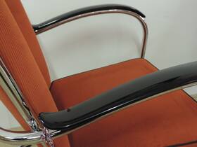 Gispen Classic 407/412/414/AA armlegger Zwart bakeliet