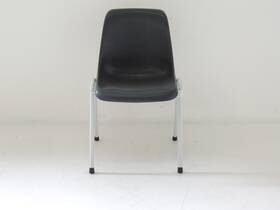 Kantinestoel Arena kuipstoel 3360 antraciete kuip met grijs frame