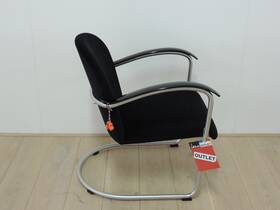 Gispen 414 mat chroom - Zwart