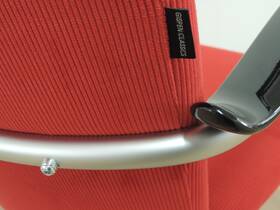 Gispen 414 mat chroom - Rood