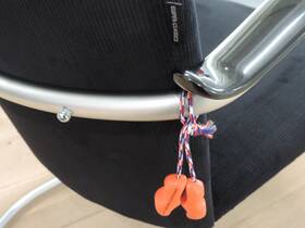 Gispen 414 mat chroom - Zwart