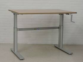 Bureau Er-To-Go 120x80 hoogte verstelbaar d.m.v. slinger