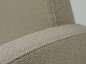 Vergaderstoel Lensvelt beige stof - model "Flag"