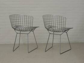 Draadstaal stoel chroom