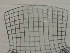 Draadstaal stoel chroom