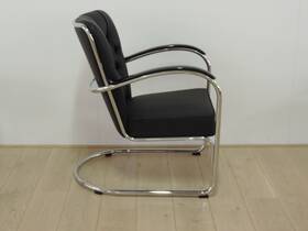 Gispen 412SGE - Zwart leer