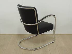 Gispen 412SGE - Zwart leer