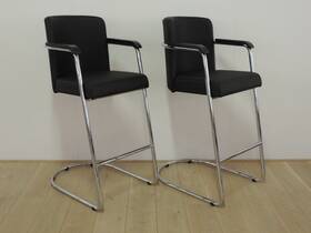 JDB 703b Barkruk Leer zwartJDB 703b Barkruk Leer zwart