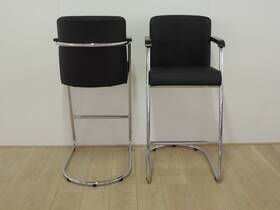 JDB 703b Barkruk Leer zwart