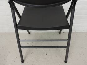 Klapstoel kunststof zwart