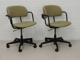 Bureaustoel - Home gele luxe stof