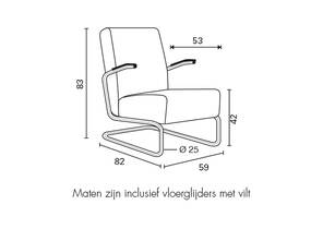 Gispen 405 donker blauw- LKV