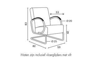 Gispen 407 leder - LKV