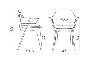 Gispen Today 901 TS afmetingen