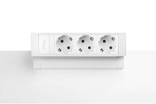 Power Desk Up 3x stroom witPower Desk Up 3x stroom wit