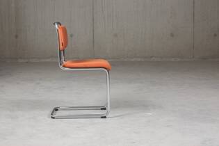 Eetkamerstoel Gispen 101H Ribstof Manchester terra