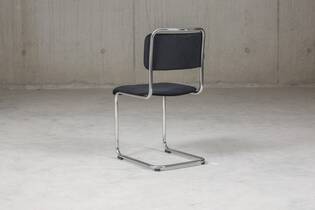 Eetkamerstoel Gispen 101XL Manchester ribstof zwart