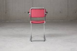 Gispen 201H Manchester ribstof felrood