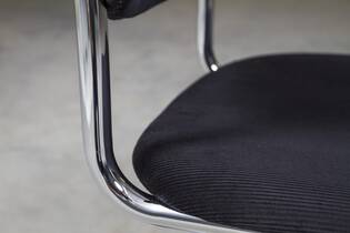 Gispen Today 1001 zwart - detail van de stoffering