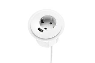 Power Spot met USB charger wit