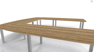 Vergadertafel TMeeting 1 - 3500x3400 mm