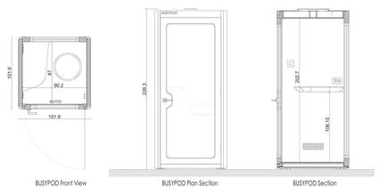BUSYPOD - Telefooncabine op Kantoor